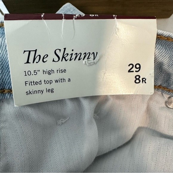 Abercrombie & Fitch The Skinny High Rise Skinny Leg Split Ankle Jeans Size 29 - Picture 9 of 13